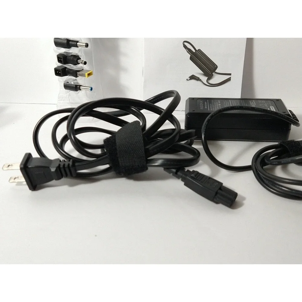 Insignia Ultrabook Charger w/ 8 Tips NS-PWLC663 Black Original Box